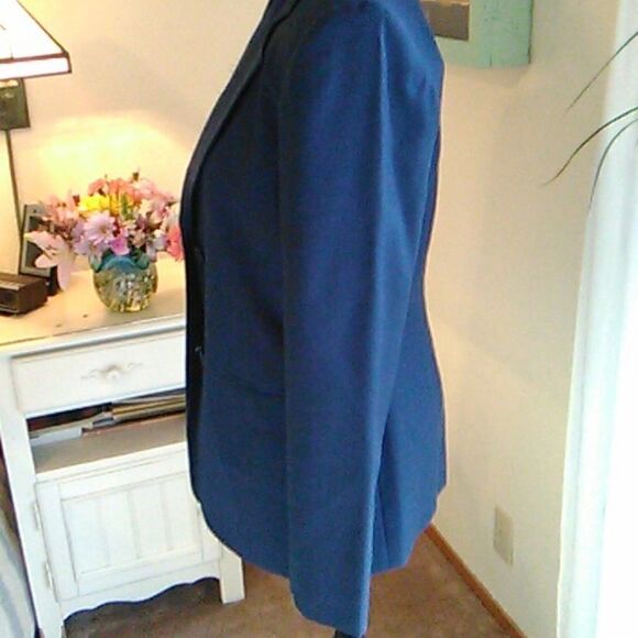NEW Chadwick's Navy Blue Wool Blazer - Picture 3 of 10